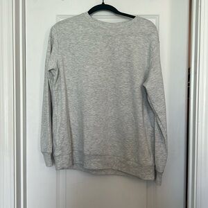 Gray crewneck pullover